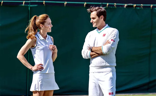 Kate Middleton Impresses Roger Federer With Her Tennis Skills - Sakshi
