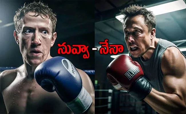 Elon musk vs mark zuckerberg cage fight training twitter post - Sakshi