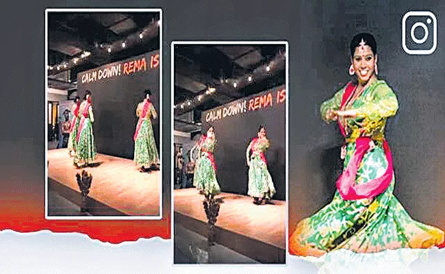 Indian Women Perform Classical Dance To Calm Down In Front of Rema - Sakshi