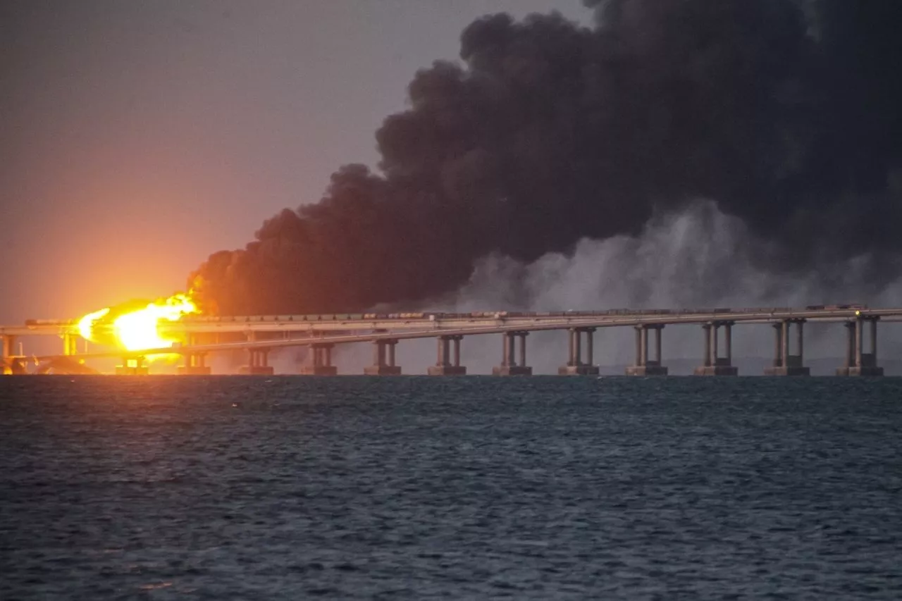 Ukraine War Explosion On Crimea Bridge 2 Killed - Sakshi