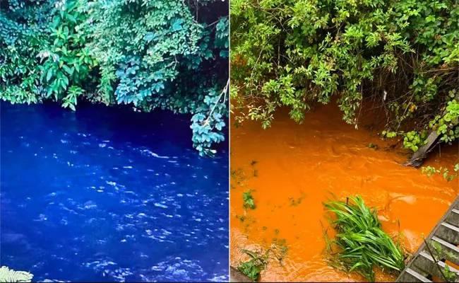 UK River Turns Orange And Blue After Clothing Dyes Released - Sakshi