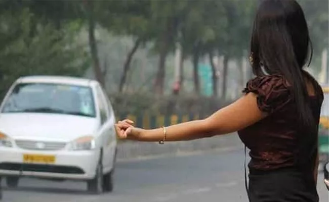 Behaving indecently car driver To Woman - Sakshi