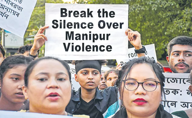 Manipur Violence: Shootout, Arson In Moreh Town Bordering Myanmar - Sakshi