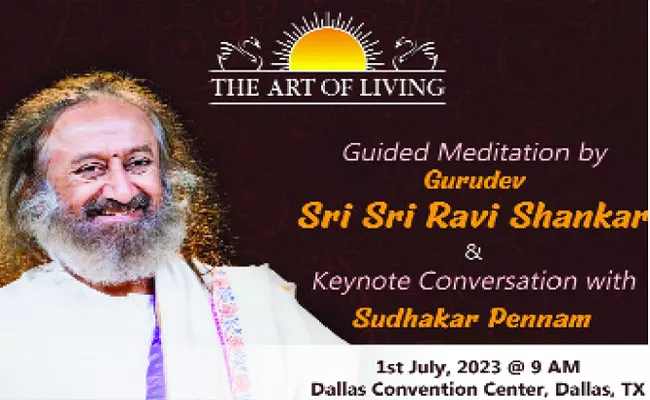 Gurudev Sri Ravi Shankar Exclusive Interview On NATA Convention 2023 - Sakshi