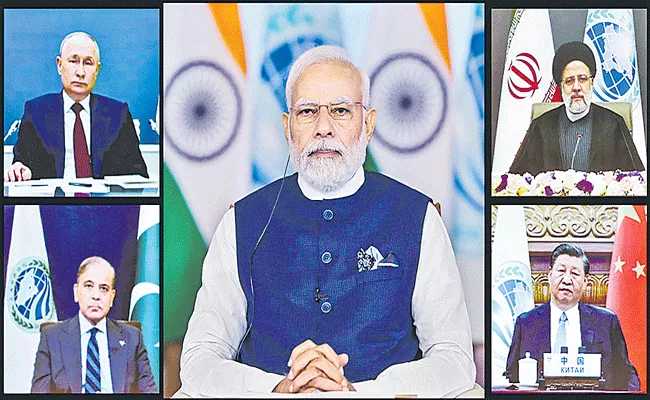 SCO Summit: Double Standards In Combating Terrorism Not Acceptable says PM Narendra Modi - Sakshi