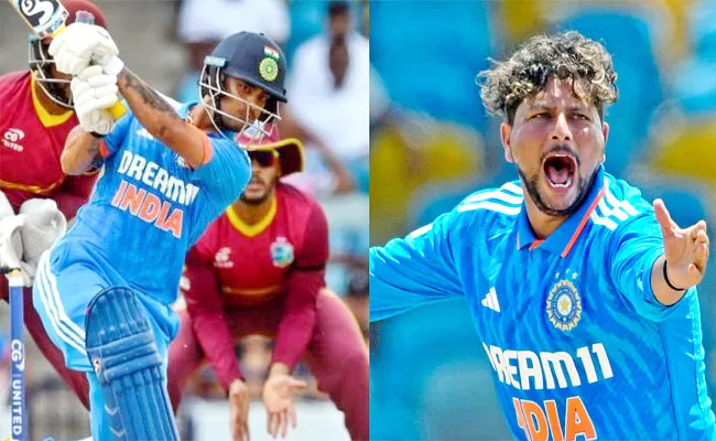 Team India Ishan Kishan-Kuldeep Yadav Gains-ICC-ODI-Rankings  - Sakshi