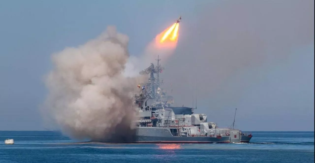 Ukrainian Drone Disables Russian Warship Near Novorossiysk Port - Sakshi