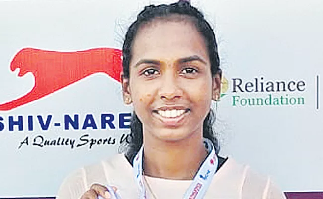 Nitya won Silver medal in 100m category - Sakshi