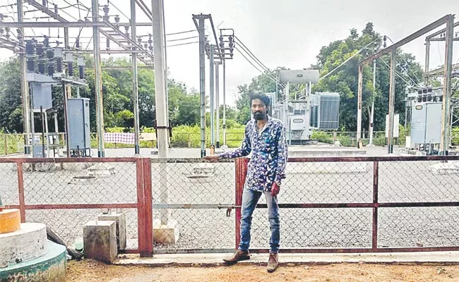Man Put Electricity Substation For Sale In Nelakondapalli - Sakshi
