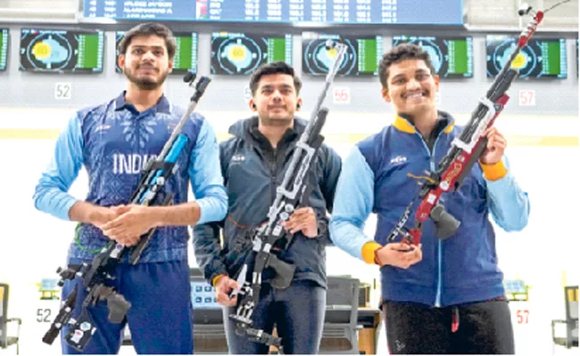 Asian Games 2023: Golden Day for India as shooters - Sakshi