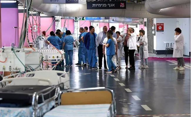 Israel Hamas War From carpark to world largest underground hospital - Sakshi