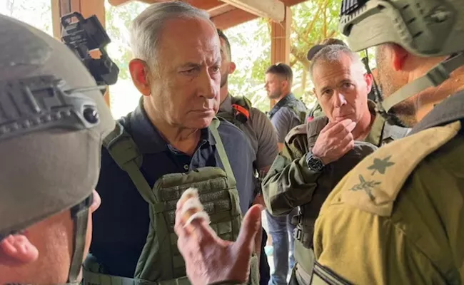 Next stage Coming Israeli PM Netanyahu Tells Soldiers Outside Gaza - Sakshi