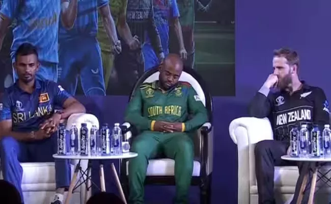 Cricket World Cup 2023: South Africa Captain Temba Bavuma Falls Asleep At Captains Meet, Pic Goes Viral - Sakshi