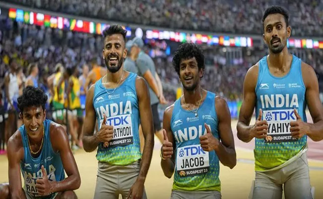 Asian Games 2023: India Bags Gold In 4 X 400 Metres Men Relay Team Final - Sakshi