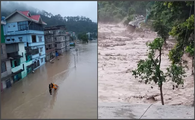 53 Killed In Sikkim Floods 27 Bodies Found In Teesta River: Main Points - Sakshi