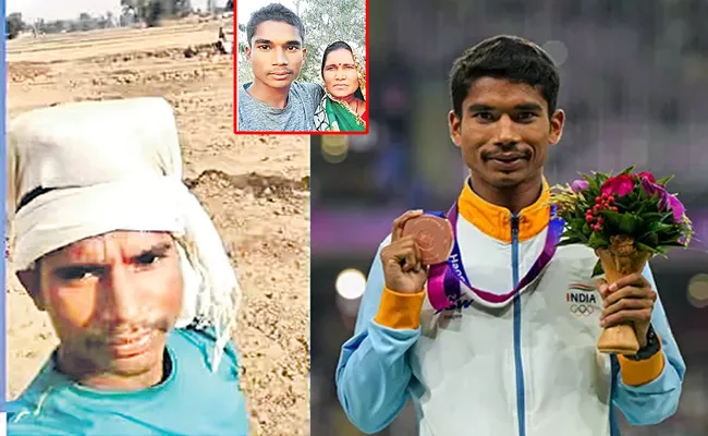 Asian Games 2023: Labour Worker Ram Babu clinches bronze in 35km mixed relay race walk - Sakshi