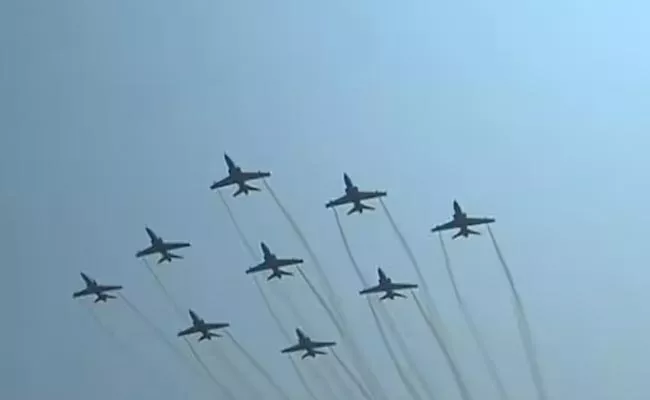 Indian Air Force Incredible Airshow Over Narendra Modi Stadium - Sakshi