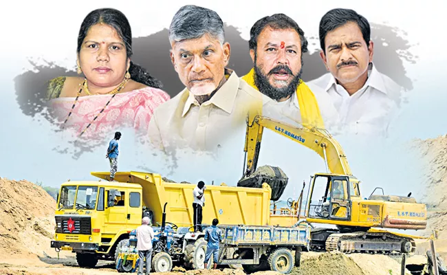 Case registered On Chandrababu gang for looting Rs 10 thousand crores of sand - Sakshi