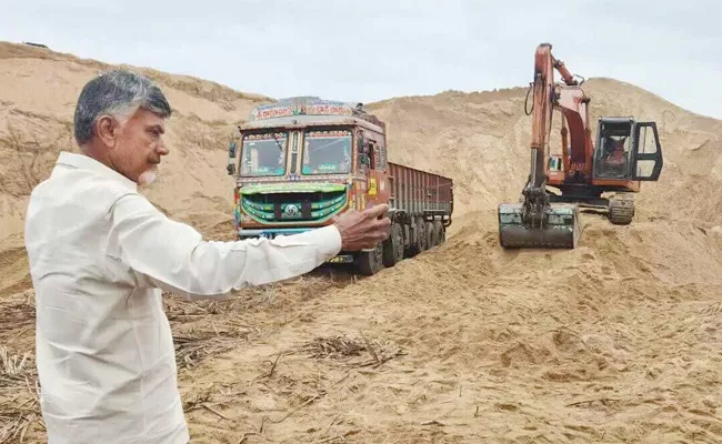 TDP Leader Chandrababu looted In Sand Illegally - Sakshi