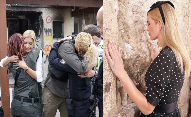 Ivanka Trump and Jared Kushner Visit Israel To Meet Families Of Hostages - Sakshi