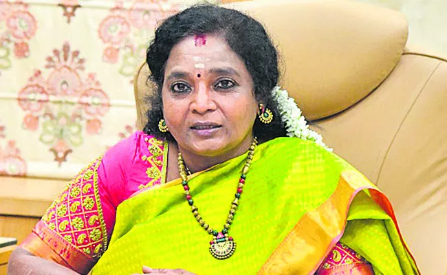 Telangana Governor Tamilisai denies rumours over resignation - Sakshi