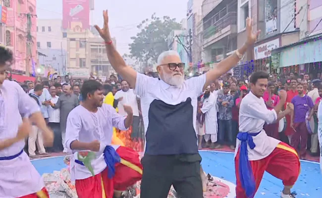 Minister Ambati Rambabu Dance In Bhogi Celebrations - Sakshi
