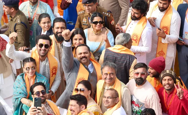 Ayodhya Ram Mandir Bollywood actors selfie sonu gets emotional - Sakshi