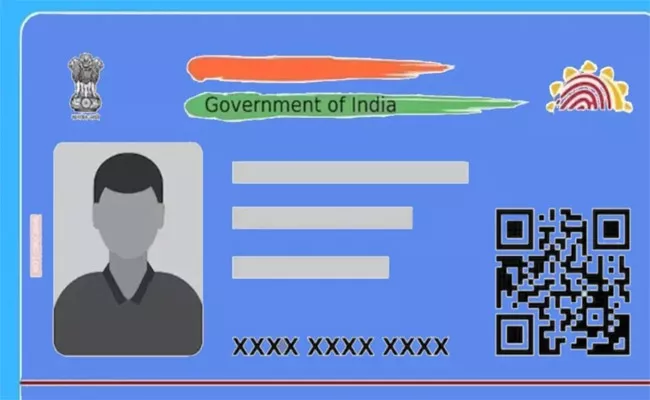 What is Blue Aadhar Card - Sakshi