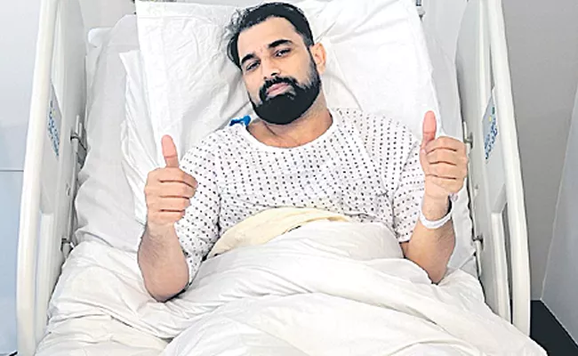 Mohammed Shamis left ankle surgery in London - Sakshi