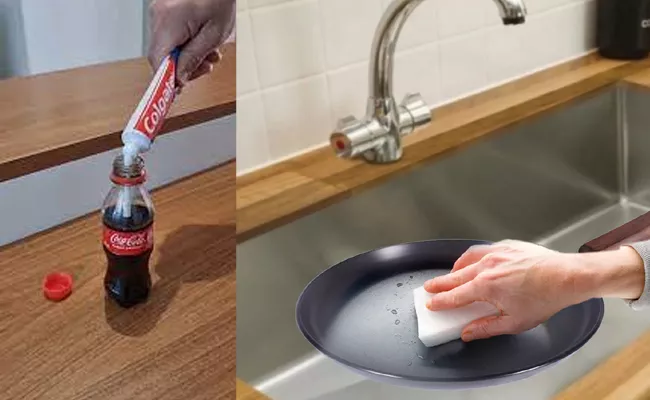 did you ever try toothpaste cocacola bakingsoda and water magic - Sakshi