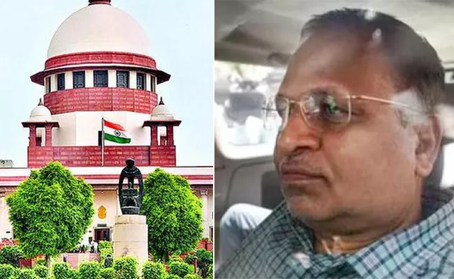 Supreme Court Dismisses Delhi Former Minister Satyendra Jain Bail - Sakshi