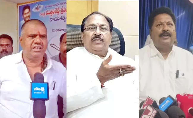 Avanthi Srinivas Other YSRCP Leaders Condemn Bojjala Sudheer Comments On Volunteers - Sakshi