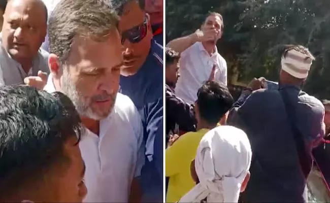 Rahul Gandhi Greeted With Modi-modi Chants In Madhya Pradesh - Sakshi
