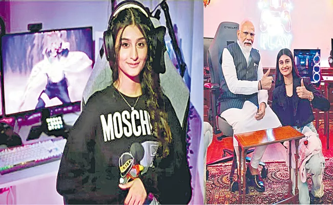 PM Narendra Modi meet India top gamer Payal Dhare - Sakshi