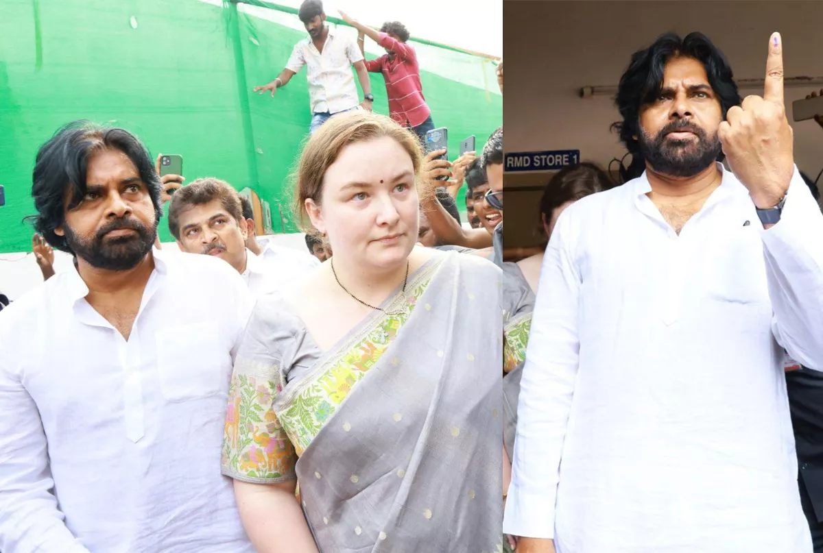 AP Elections 2024: Pawan With Wife At Polling Centre Over Action